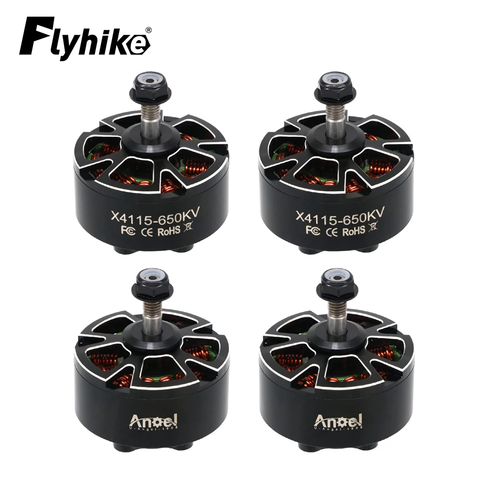 

4pcs/lot UAngel 4115 X4115 400KV / 650KV 3-8S Brushless Motor Compatible 13/15/16inch Propeller for FPV RC Racing Drone Parts