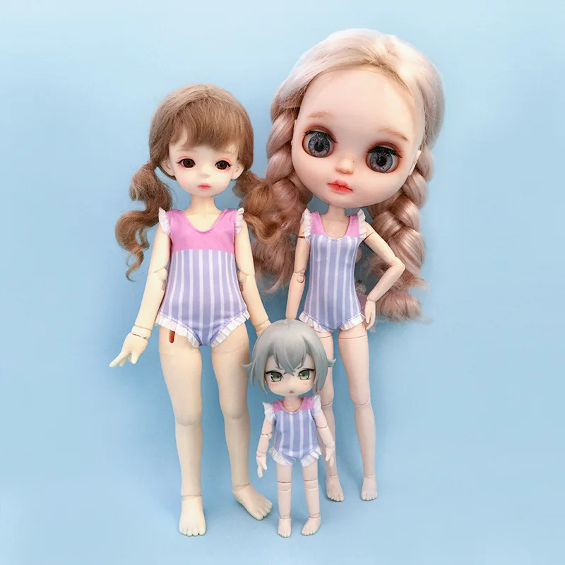 HOUZIWA  NEW 1/6 BJD Doll Clothes Blyth Doll Swimsuit