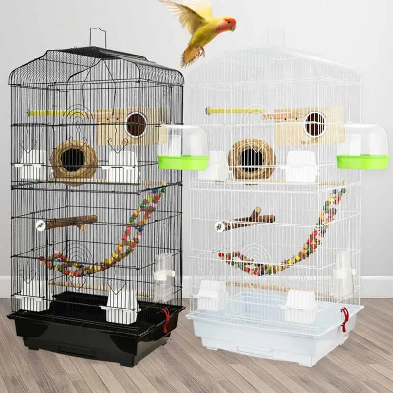 Jaulas para pájaros con forma de nido para loros, accesorios para cría de animales, alimentador, jaulas grandes para pájaros, juguetes, vallas de columpio para jardín, suministros para pájaros