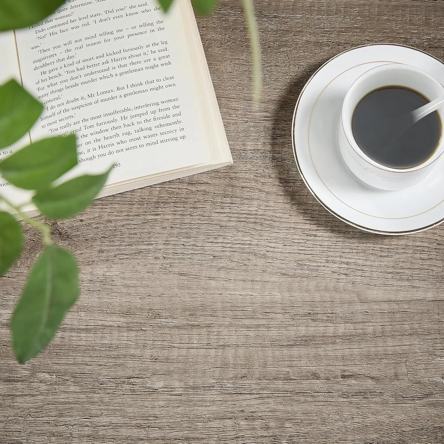 Coffee Table with Storage Shelve, Industrial Gray Coffee Table, Easy Assembly, Wooden Coffee Table for Living Room, Gray