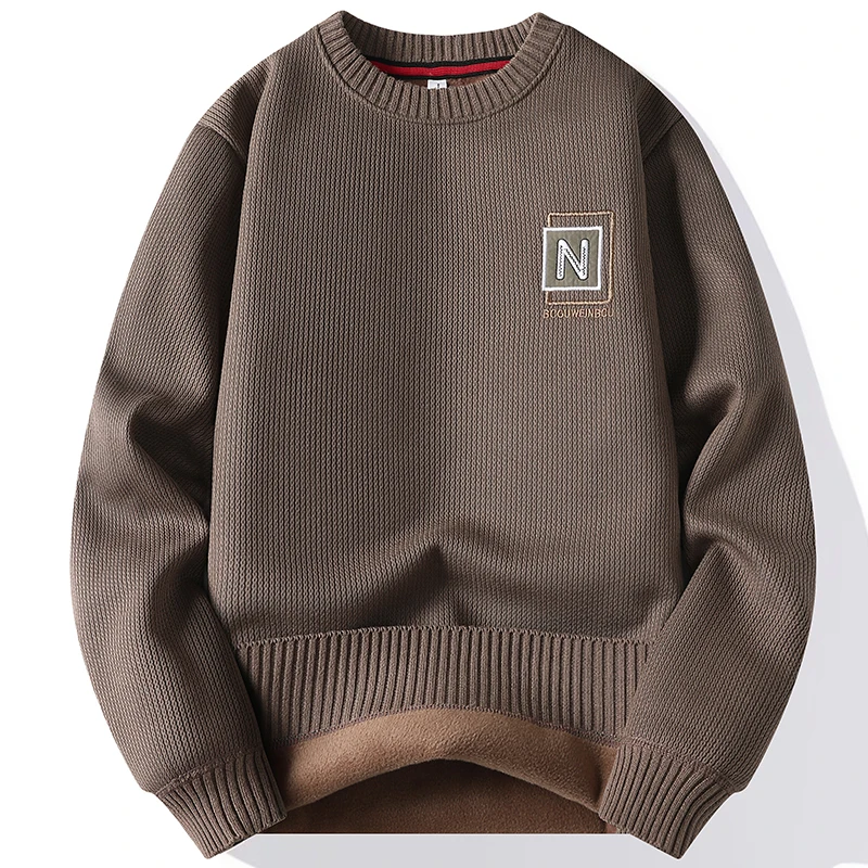 GIOIO men's autumn and winter knitwear, warm and cold, soft and skin-friendly knitted sweater with high quality fabric