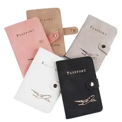 Multifunction PU Leather Passport Cover Travel Accessories Card Case Passport Clip Document Credit Card Case Wallet