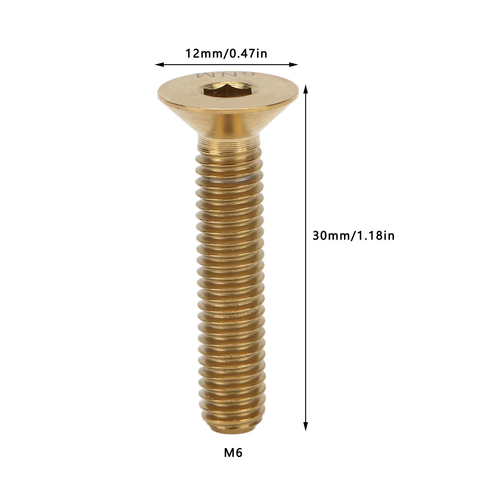 Fahrrad zubehör Fahrrads chaft Risiko Headset Vorbau oben Befestigung m6x30mm Fahrrads chaft Schraube Titan legierung für Fahrrad reparatur Fahrrad zubehör – Detail 10