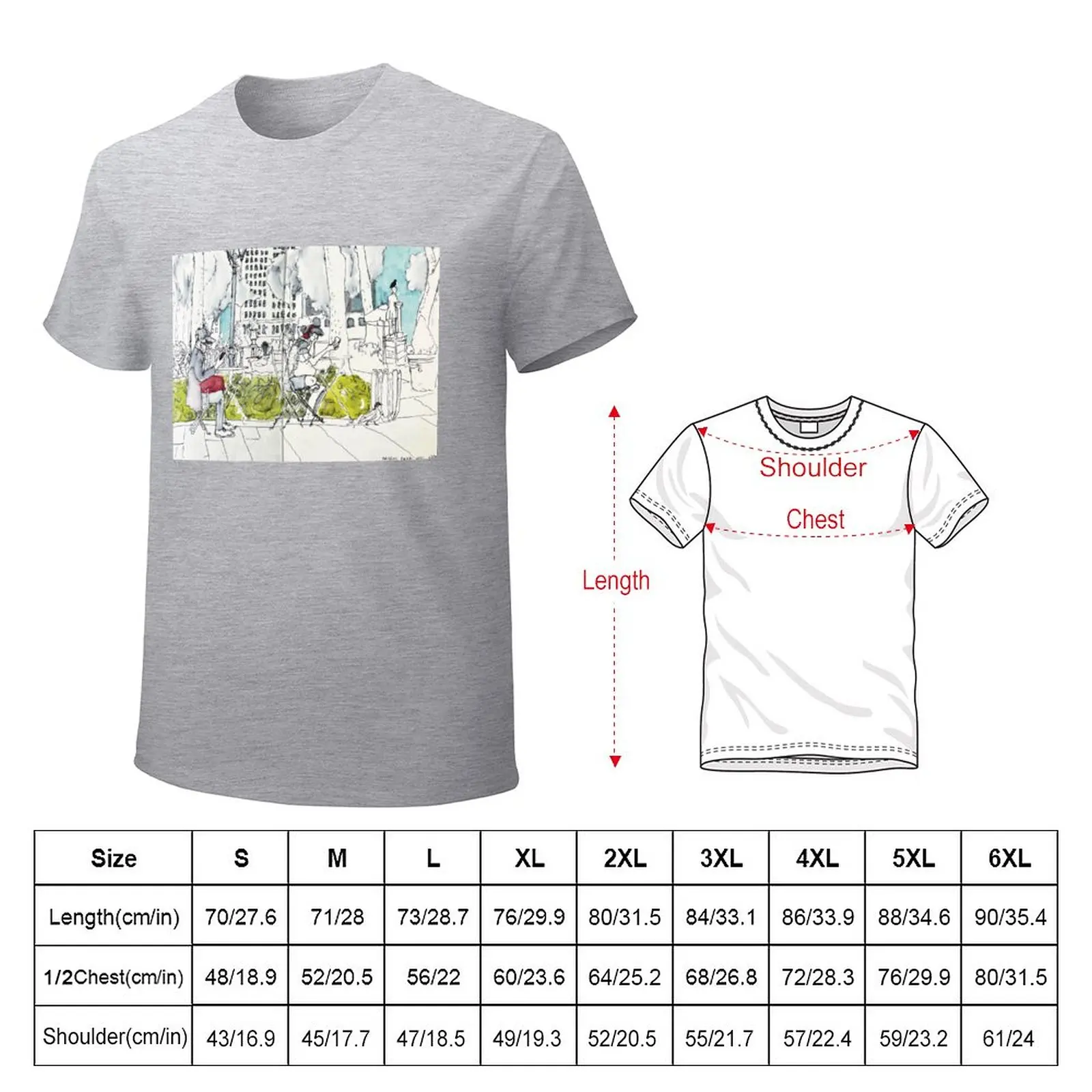 Bryant Park, NYC T-Shirt cute clothes aesthetic clothes summer tops clothes for men