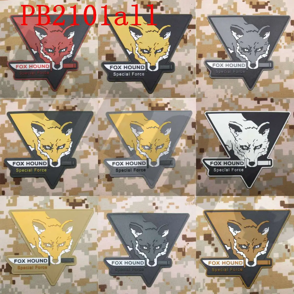 3D PVC Patch MGS Fox Hound Special Force Group