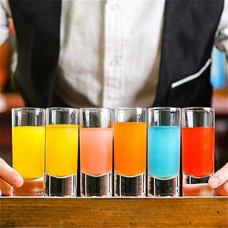 30 ml/60 ml Schnapsglas mit dickem Boden, kreatives kleines Weinglas, High-End-Cocktailglas, Partyspiele, Trinkutensilien, Bar-Zubehör