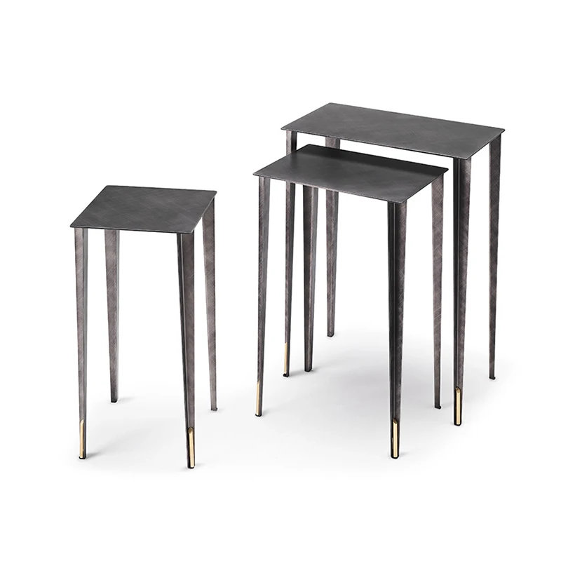 italian design minimal coffee table square vintage metal side tables for living room modern