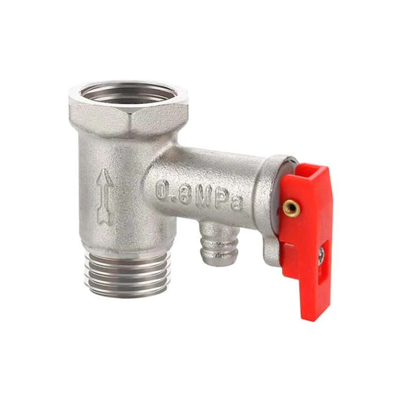 

Electric Water Heater Safety Valve 1/2inch(DN15) Coppe Adjustable Pressure Reducing Spring Relief Valve For Water Heaters System