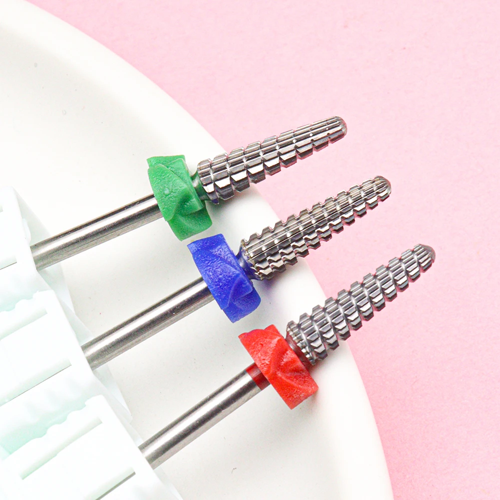 1Pcs Tungsten steel 2Way Professional Carbide Nail Drill Bit - Efficient Gel Removal Tool, Electric Drill Accessory for Manicure