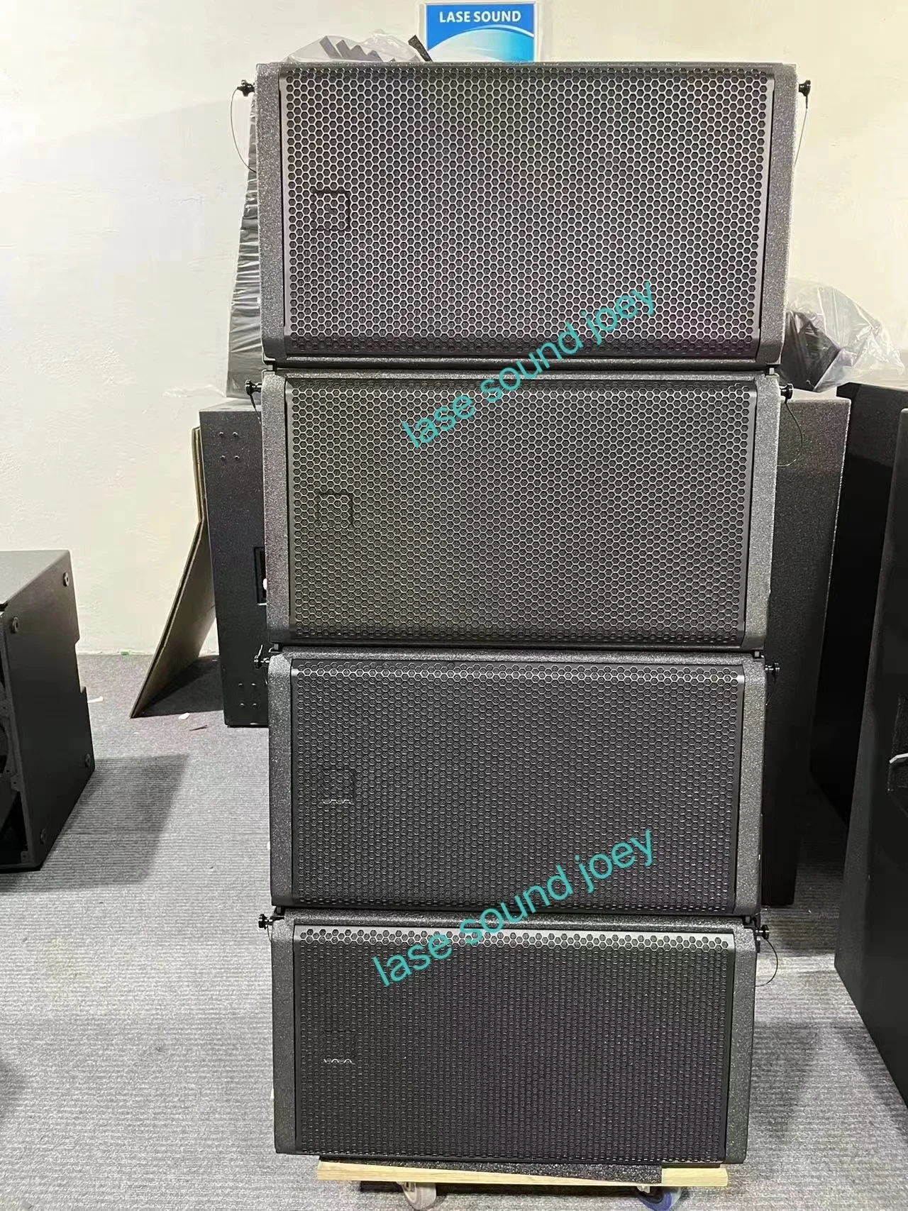 Line array speaker HDL 28 passive/active double 8 inch powered sound system