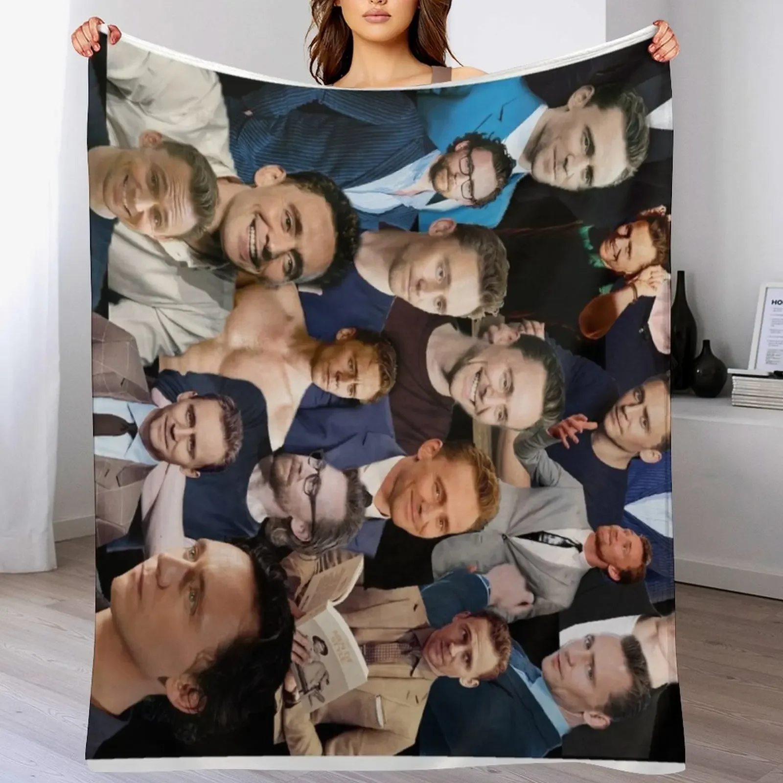 

Tom Hiddleston Collage Throw Blanket Bed Luxury Designer sofa bed Decoratives Blankets