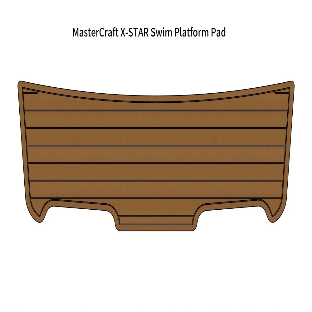 

MasterCraft X-STAR Swim Platform Step Pad Boat EVA Foam Faux Teak Deck Floor Mat Backing Self Adhesive SeaDek Gatorstep Style