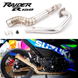 Motorcycle Modification For SUZUKI NLK RAIDER 150 Front Section R150 Stainless Steel  Slip-on Section Connecting Pipe