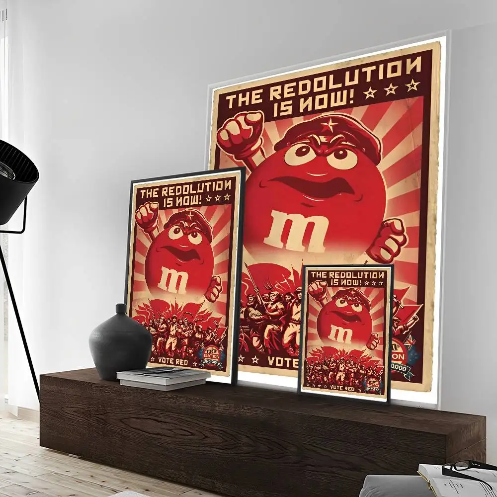 كاندي M-MS C-الشوكولاتة M&M'S ملصق نوعية جيدة يطبع وملصقات غرفة عتيقة مقهى ديكور ديكور المنزل