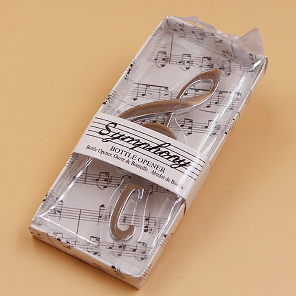 

2 Pcs Effortless Bottle Opener Note Shape Easy to Carry Alloy Opening Tools Party