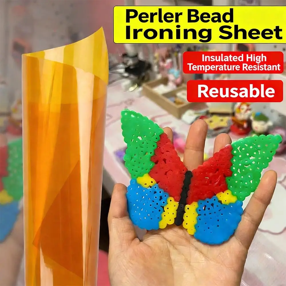 1/10Pcs Handmade Advanced Ironing Sheet Toy Accessories Iron-on Mat DIY Puzzle Bean Special Ironing Sheet Ironing Aids Reusable