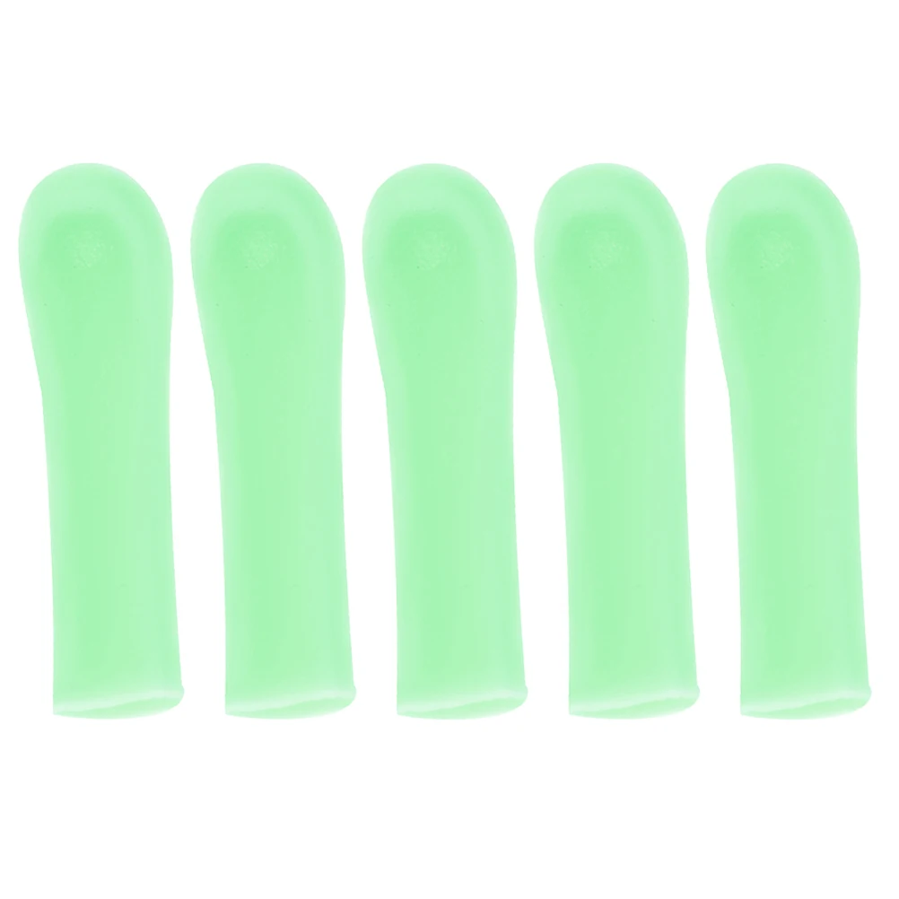 

Wooden Silicone Ear Scoop Spoon Tips Replacement Silica Gel Removal Tool