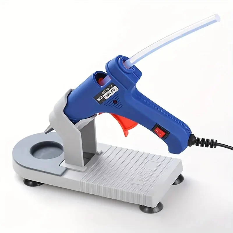 

Hot Glue Gun Holder Stand Non-Slip Base with Suction Cup Stable Tool Organizer
