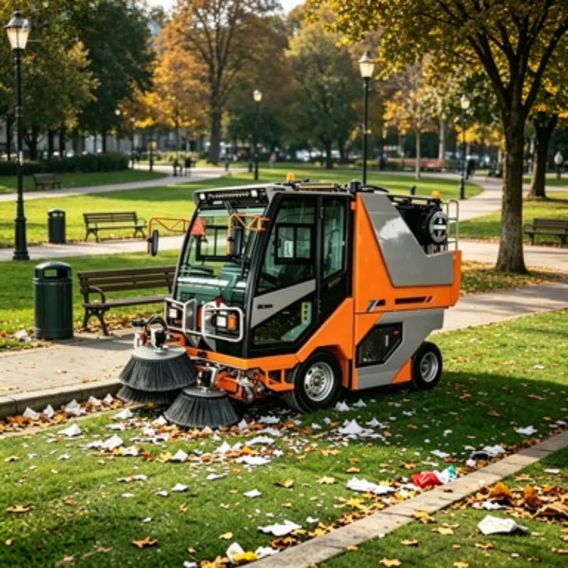 Electric Ride-on Sweeper | Road Sweeper | Industrial Vacuum Sweeper Pure Electric New Design Rechargeable Cart for Warehouse