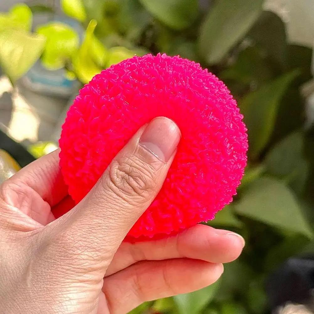 

Мягкая разноцветная текстурированная игрушка-антистресс в форме граната, ручной работы, из прочного акрила