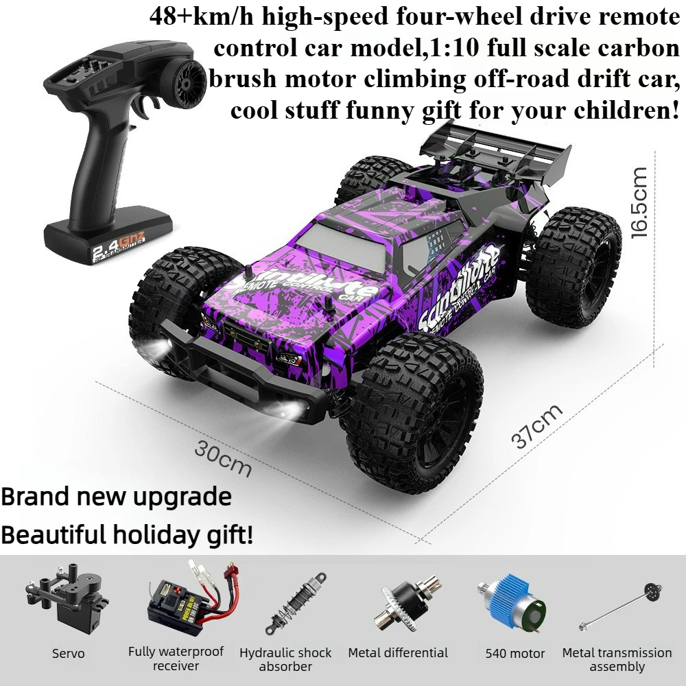 

Cool Stuff Toy Car Funny Gift-Kawaii 1:10 Full Scale Off-road Rc Cars,Brush High-speed 4WD Rc Truck,Monster Truck,Toys for Kids