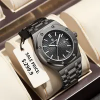 Relojes de lujo PAAZOMU para hombre, Reloj luminoso resistente al agua de acero inoxidable para hombre, Reloj de cuarzo informal a la moda con fecha y semana para hombre