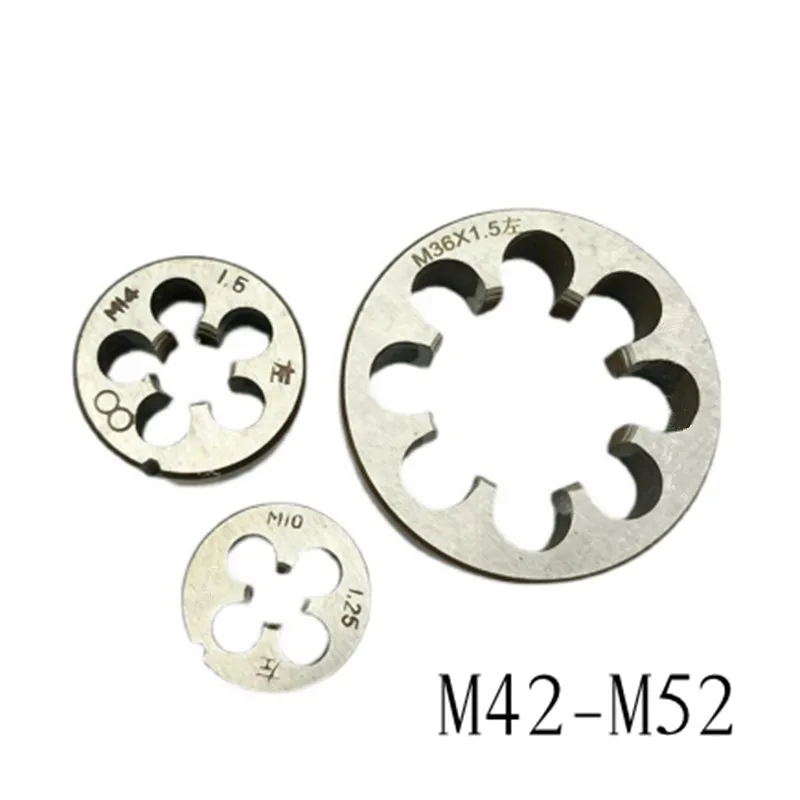 

M42-M52 M45 M48 M50x5x4.5x3x2x1.5x1 LH Thread Die CNC Round Dies Screw Thread Left Right Dies Cutting Tool