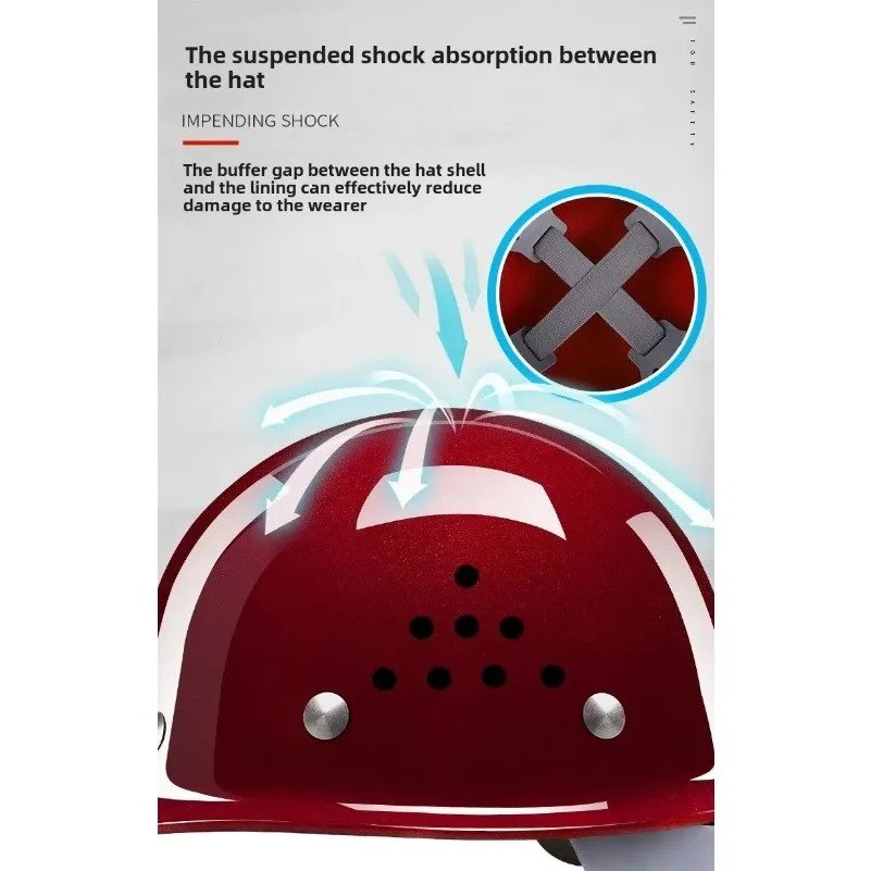 ABS Safety Helmet for Construction Site Helmet for Construction Protection Thickening Breathable Impact Resistant