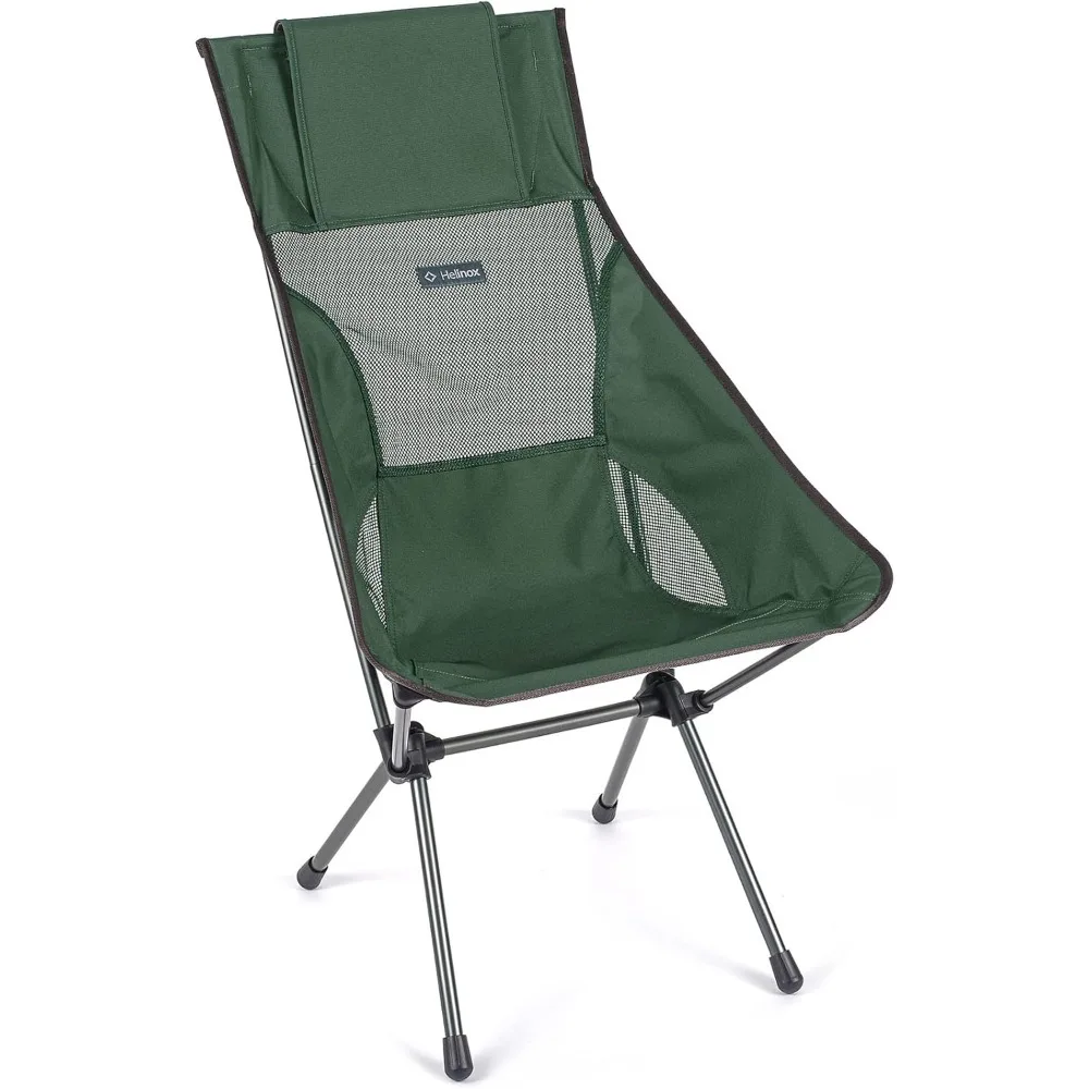 

Foldable camping chairs are lightweight, high-back, compact, with pockets, for outdoor lawns, fishing, beaches