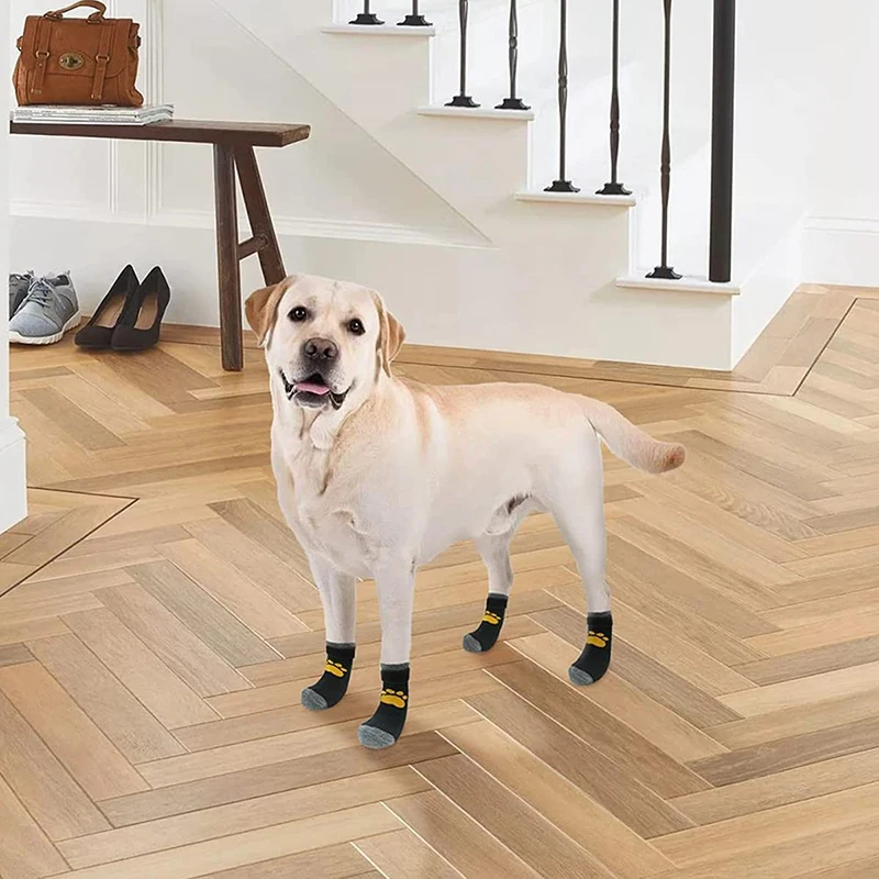 Pet Socks Dog Cotton Socks Breathable Anti-slip Anti-shedding Design Large And Medium-sized Dog Golden Retriever Foot Covers