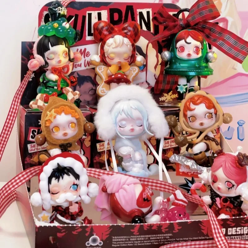 Oryginalna figurka Skullpanda Tell Me What You Want Series Blind Box Let It Snow Action Figurka As I Wish Mystery Box Xmas Limited Gifts