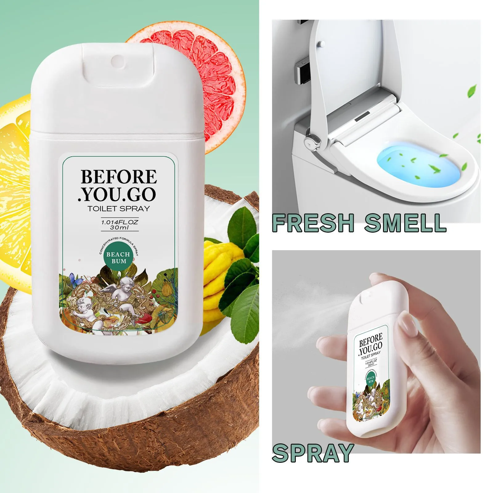 Toilet Spray,30ml Spray,up To 400+ Uses,Bathroom Deodorizer