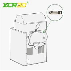 Parti della stampante 3D Bambu Lab X1 X1C P1P P1S estrusore di filamenti da 1.75mm tubo in PTFE dritto attraverso il connettore pneumatico parti bambulab