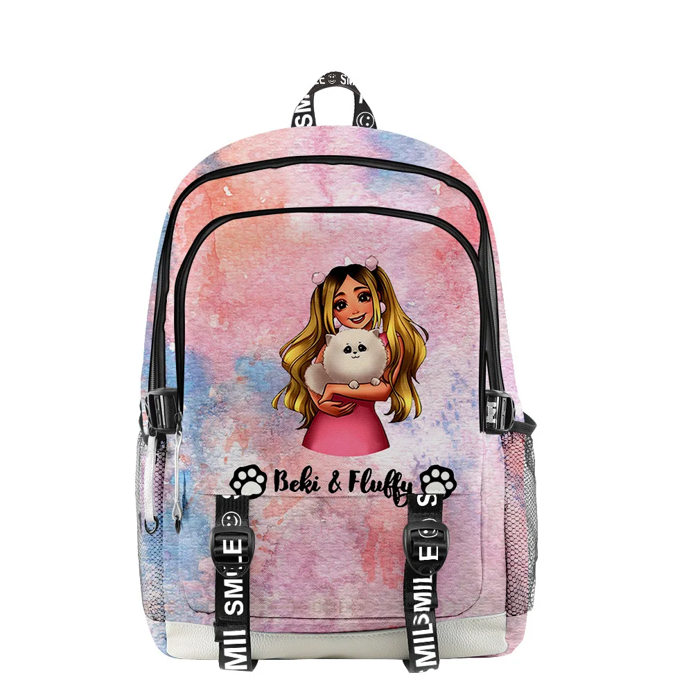 

Hip Hop Youthful School Bags Unisex Beki Fluffy Anime Travel Bags 3D Print Oxford Waterproof Notebook multifunction Backpacks