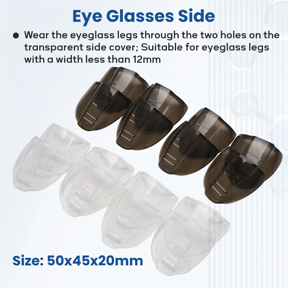 novos-8-pares-de-oculos-de-seguranca-com-deslizamento-lateral-transparente-e-flexivel-adequado-para-oculos-pequenos-e-medios