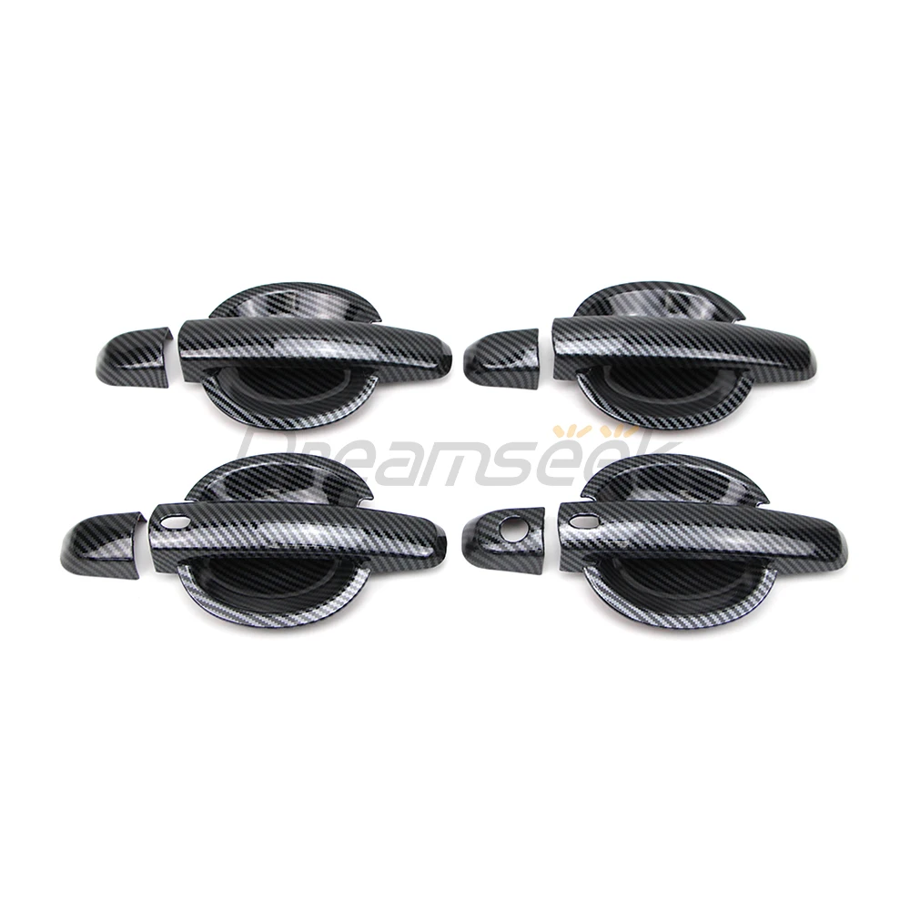 Door Handle + Bowl Cover Protector Sticker Trim For Suzuki Grand Vitara Swift SX-4 2006-2009 W/ Smart Key Auto Door Decor Part