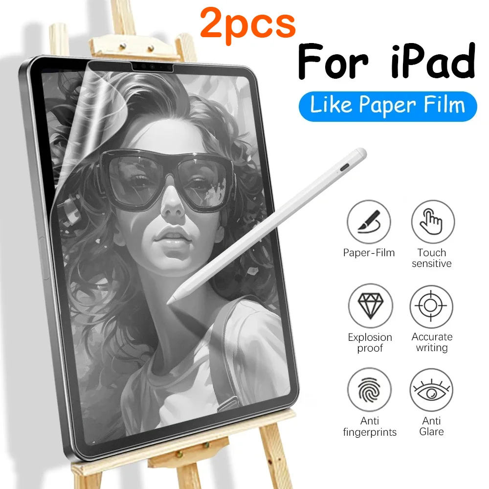 2 uds 2025 nuevo Protector de pantalla mate para IPad A16 11th Air 13 11 M3 Pro M5 11 13 pulgadas escribir y dibujar como en papel película templada