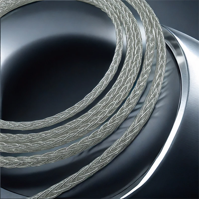 8-жильный 2,8-жильный плетеный кабель для наушников «сделай сам», провода для HIFI-аудиофилов