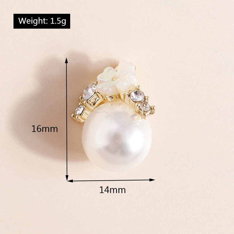 Leslie 4 stücke exquisite Kristall perle runde Hase Schmetterling Bowknot Charms für Ohrringe Halskette Armband DIY Schmuck Zubehör – Detail 18