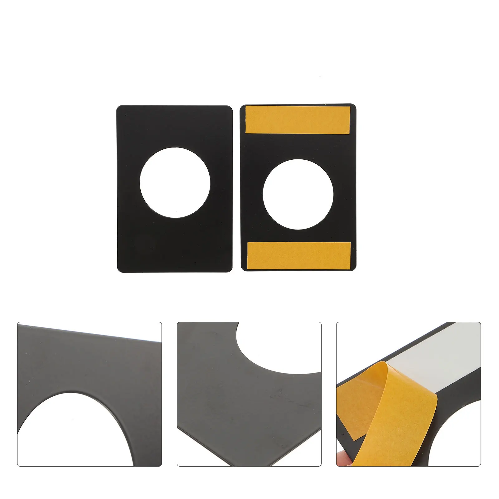 

2pcs Ball Lock Repair Plate Stainless Steel Hole Filler Cover For Reinforcement Kit Front Door Garage Door Plate Covers