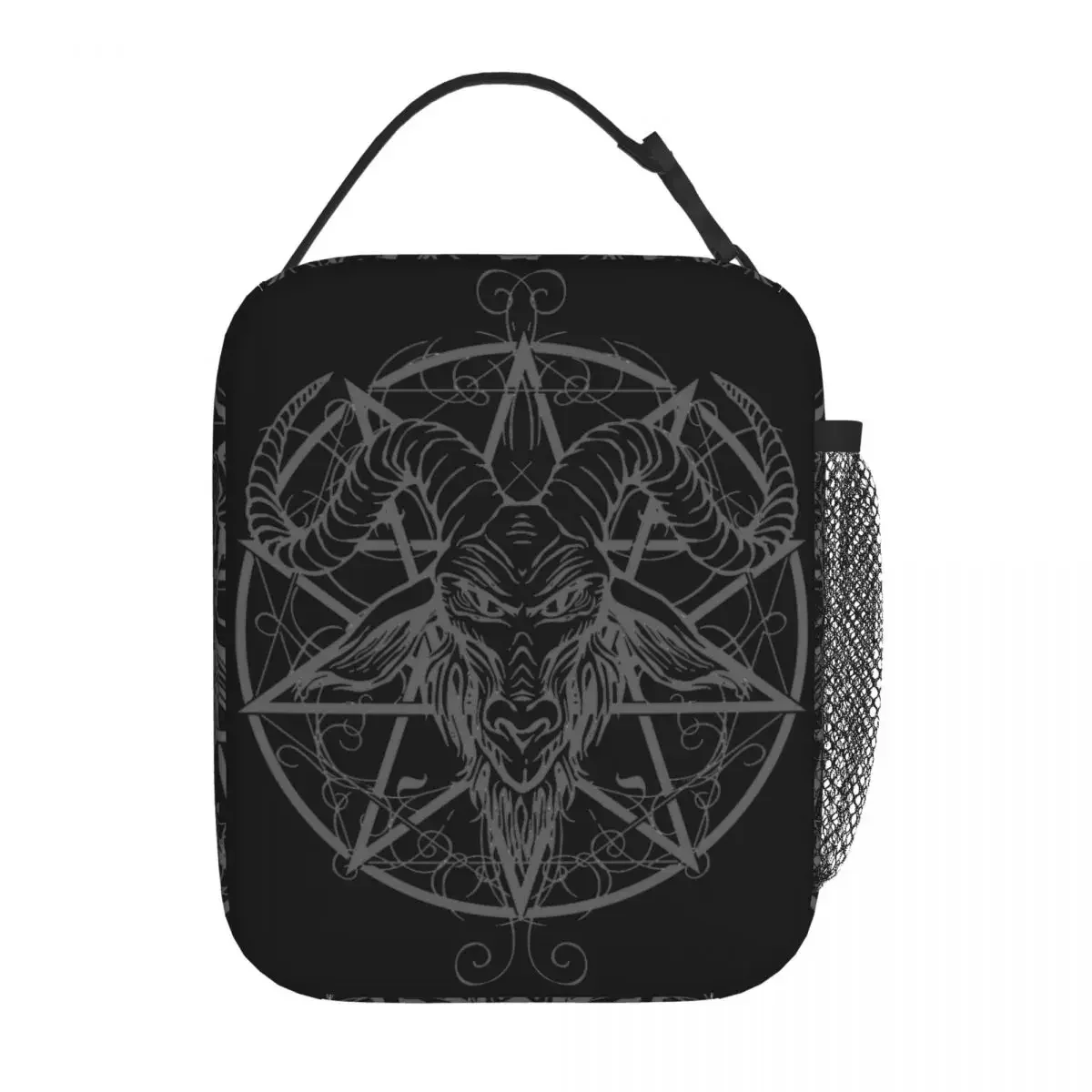 Baphomet Goat Thermal Insulated Lunch Bags for School Devil Satan Reusable Bento Box Men Women Cooler   Boxes