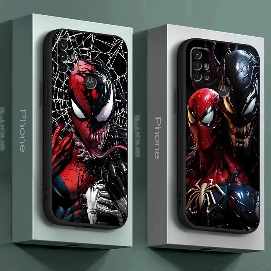 Marvel Spider Man Venom Case for Motorola Moto G9 Plus Play Power G200 Edge 20 Pro Lite 30 40 Pro 30 Neo One Fusion Plus TPU