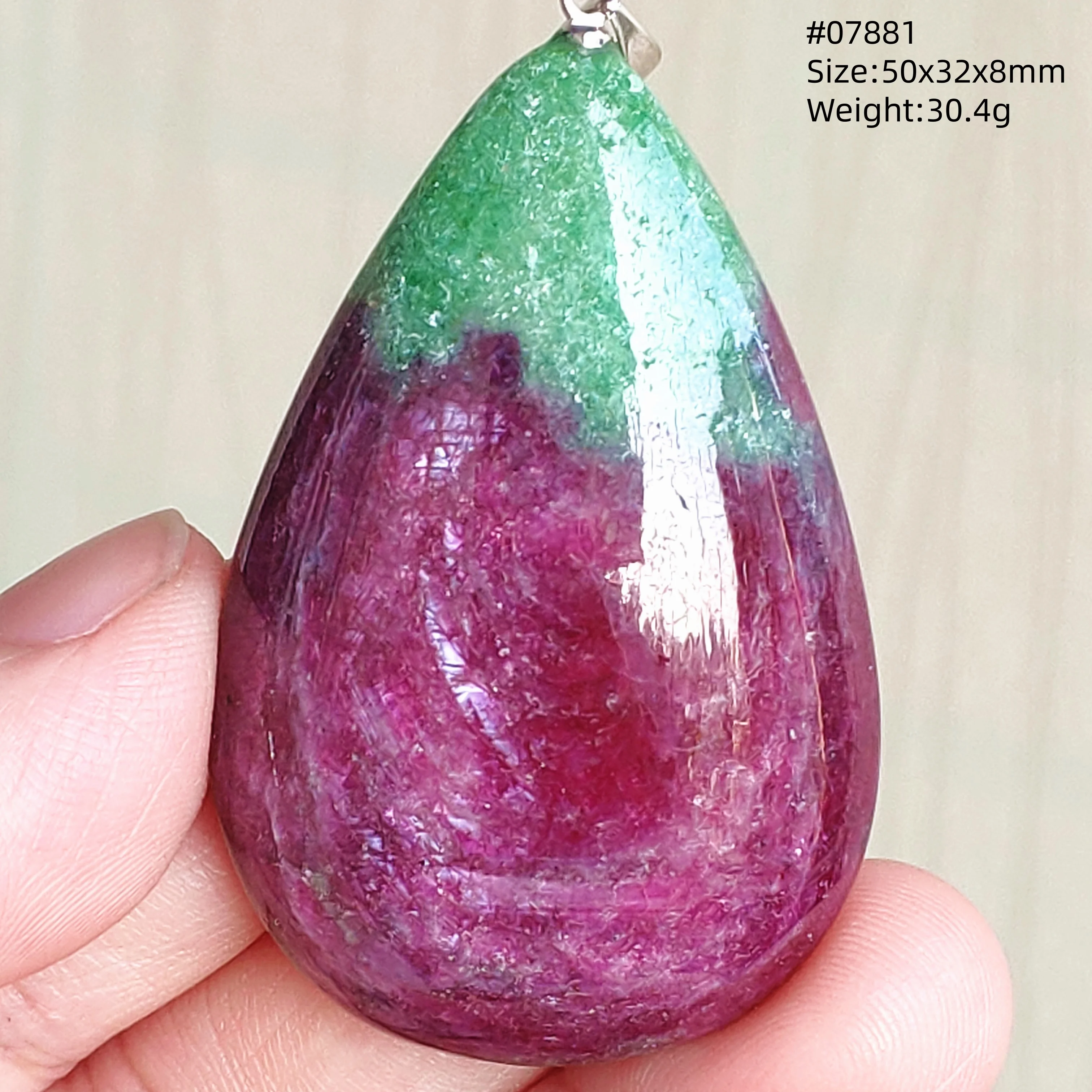 

Natural Red Ruby Pendant Jewelry Fashion Rectangle Red Green Ruby Women Men Necklace Gemstone 925 Sterling Silver AAAAA