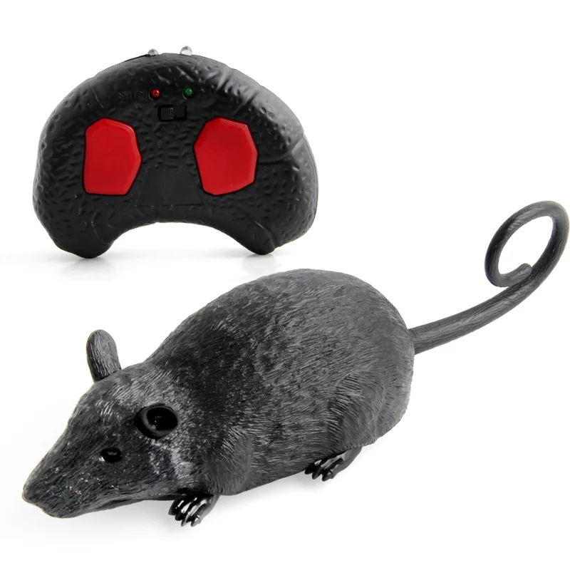 Simulation Funny Toys Electric Infrared Remote Control Mouse Halloween Festival Electric Charging Prank Toy for Kids Adults