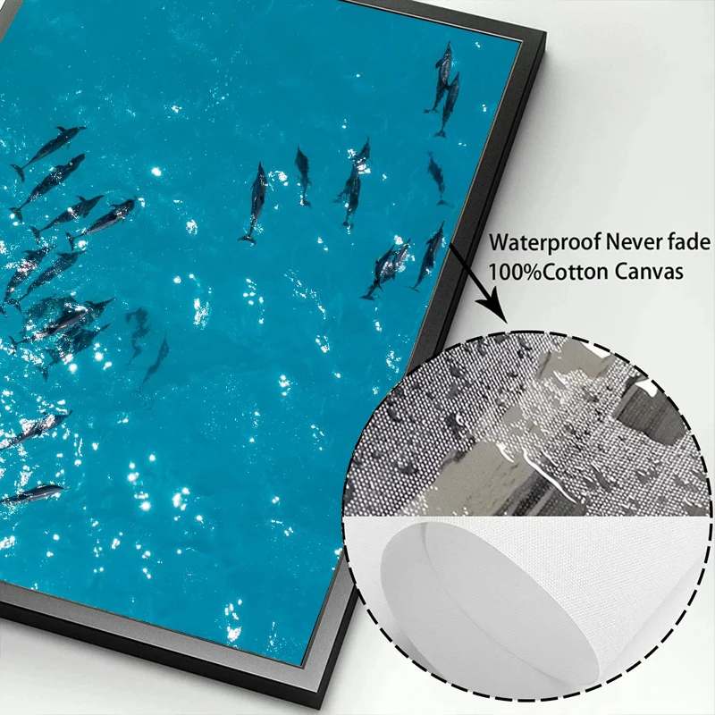 ملصقات مناظر طبيعية محيطية بسيطة حديثة ، لوحة قماشية ، منظر بحري للشاطئ ، فن جداري ، صور لغرفة المعيشة ، ديكور غرفة النوم #6