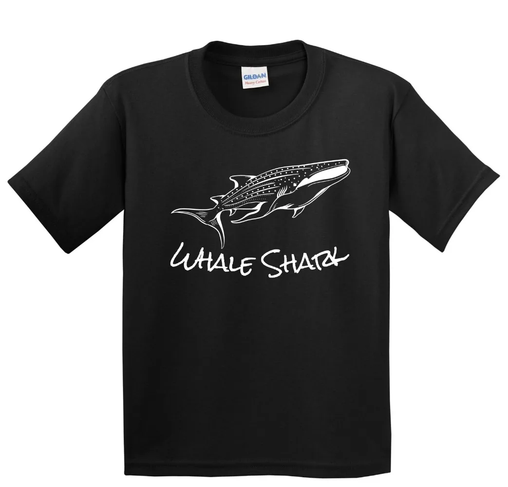 

Kids Shark Shirt Whale Sketch Cool Youth T-Shirt Fashion Top Tee T Shirt Short Sleeve Cotton Men's Crew Neck Printed Tee