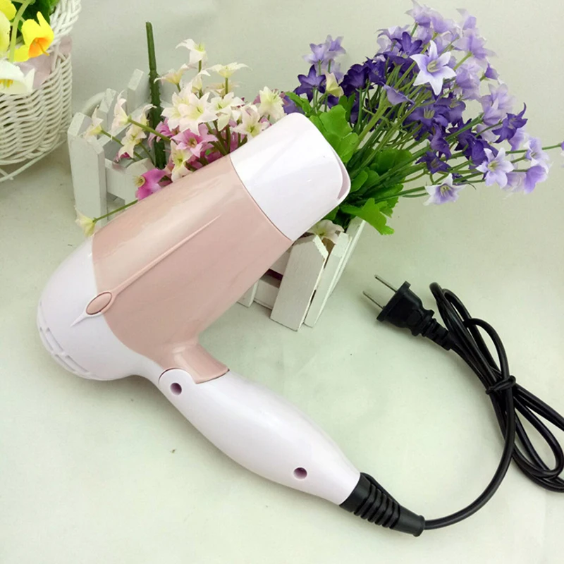 Mini asciugacapelli da viaggio, asciugacapelli con manico pieghevole, asciugatrice calda e fresca, leggera e portatile per uomo donna