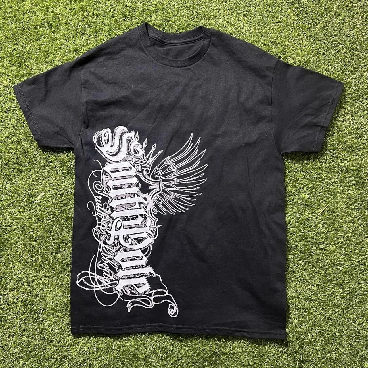 T-shirts featuring Gothic-style prints, millennial style, Harajuku style, '90s retro punk style, loose and oversized, unisex