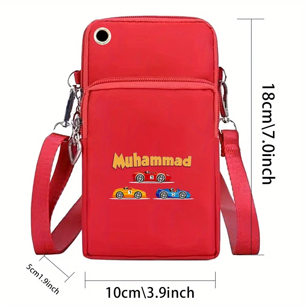 Sac de téléphone portable personnalisé, sac de bras de sport, sangle de bagage, sac à bandoulière, portefeuille mobile