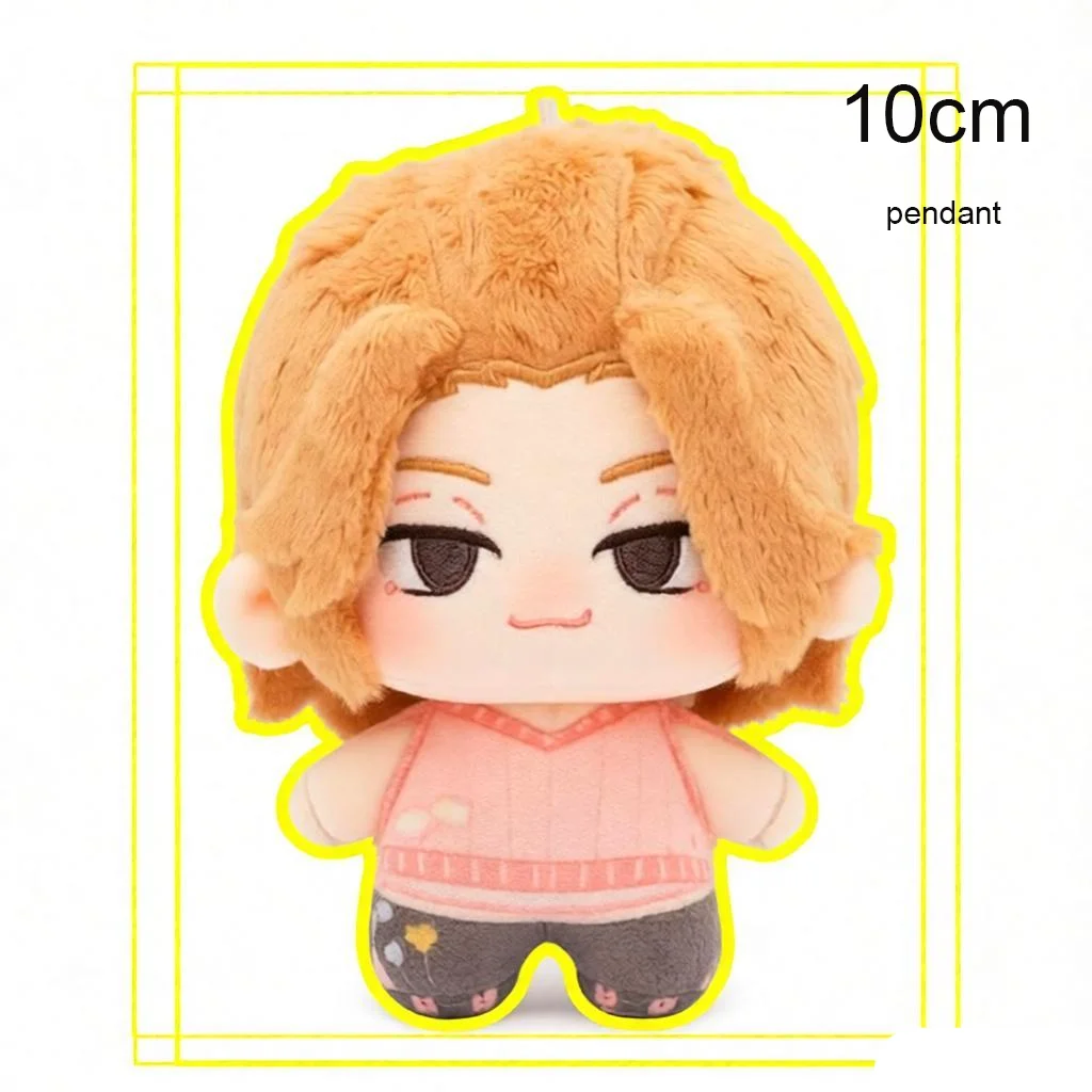 10cm Bedruckter Manjiro Sano Plüsch-Schlüsselanhänger Spielzeug Halloween Anime Revengers MIKEY Plüschtiere Dekoration Geburtstag Weihnachtsgeschenk